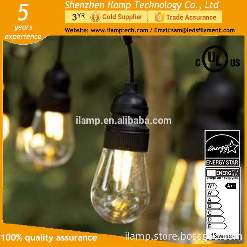 new style low cost E26 UL certificate outdoor holiday decorative led string lighting